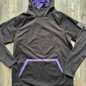 UNRL Vikings Limited Edition Crossover Black Purple Hoodie NFL Football Medium